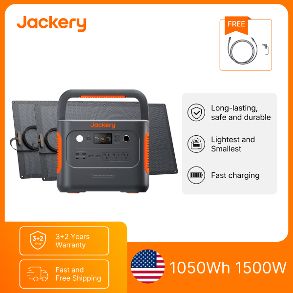 Solar Emergency Charger - Портативная электростанция Jackery E1000AC с емкостью