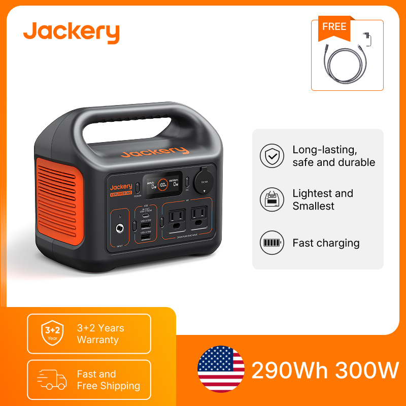 Solar Emergency Charger - Портативная электростанция Jackery Explorer 300New с