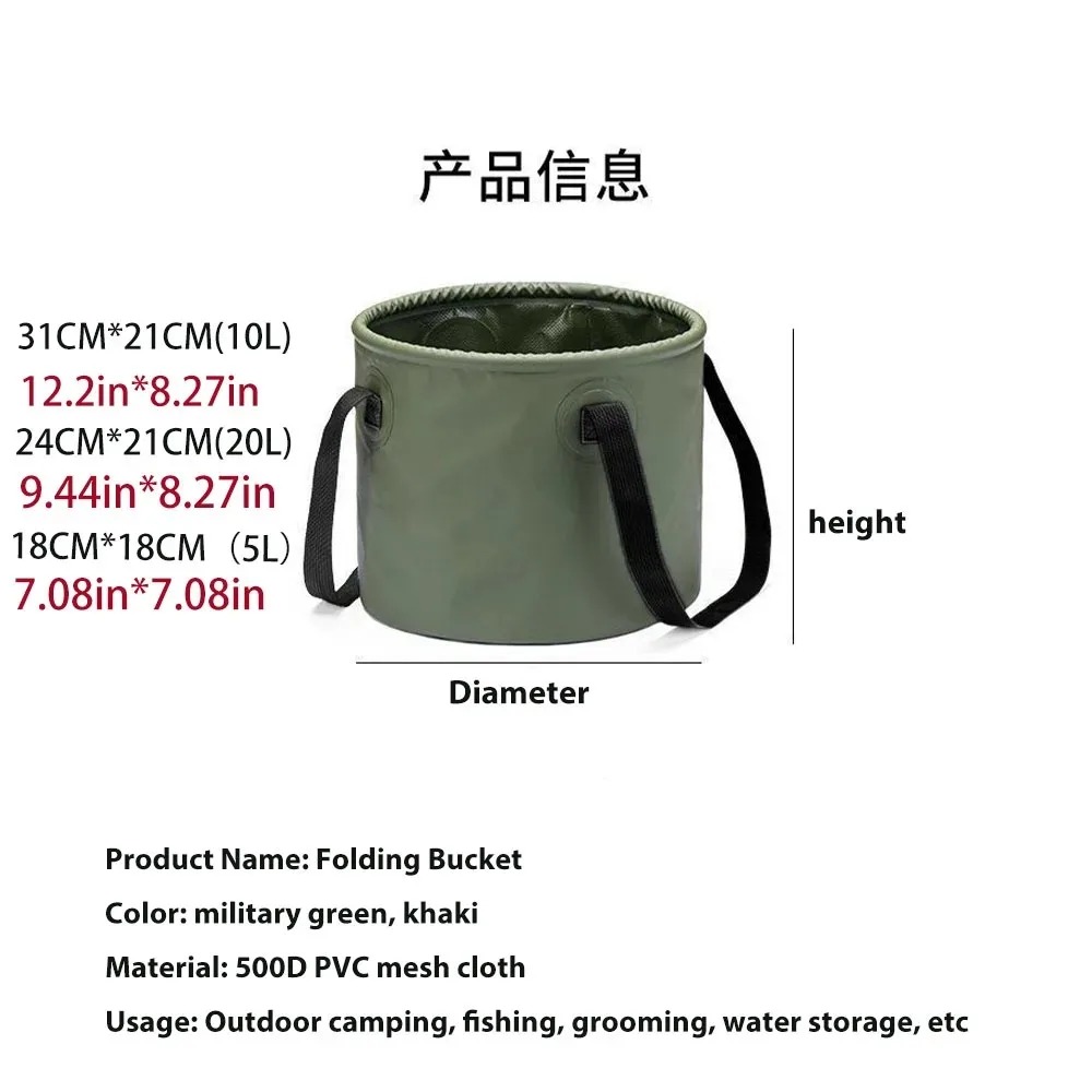 Портативное складное ведро для – обзор и цена Water Bag Collapsible